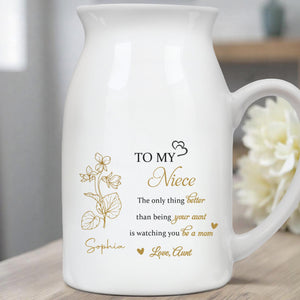 The Only Thing Better Than Being Your Aunt - Personalized Ceramic Flower Vase