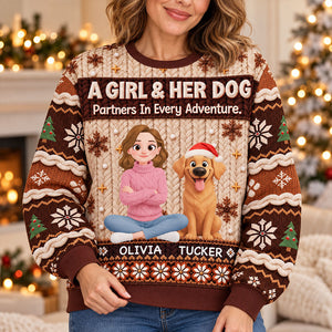 Partners In Every Adventure sweatshirt brown