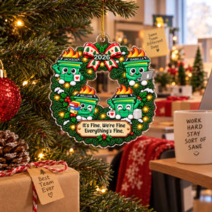 Somehow This Team Still Works - Personalized 3D Effect Acrylic Ornament
