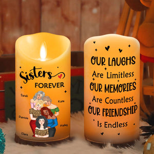 Our Friendship personalized LED candle
