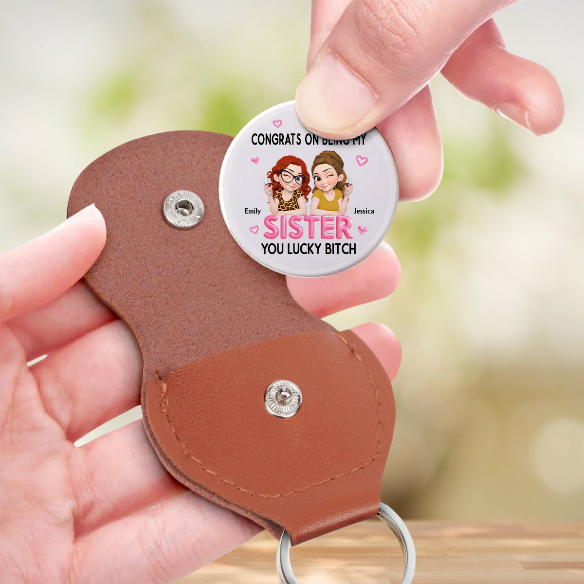 Congrats My Sister - Personalized Pocket Hug