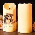 A Special Bond Between Human And Dog - Personalized Custom LED Candle - PET026_LECA