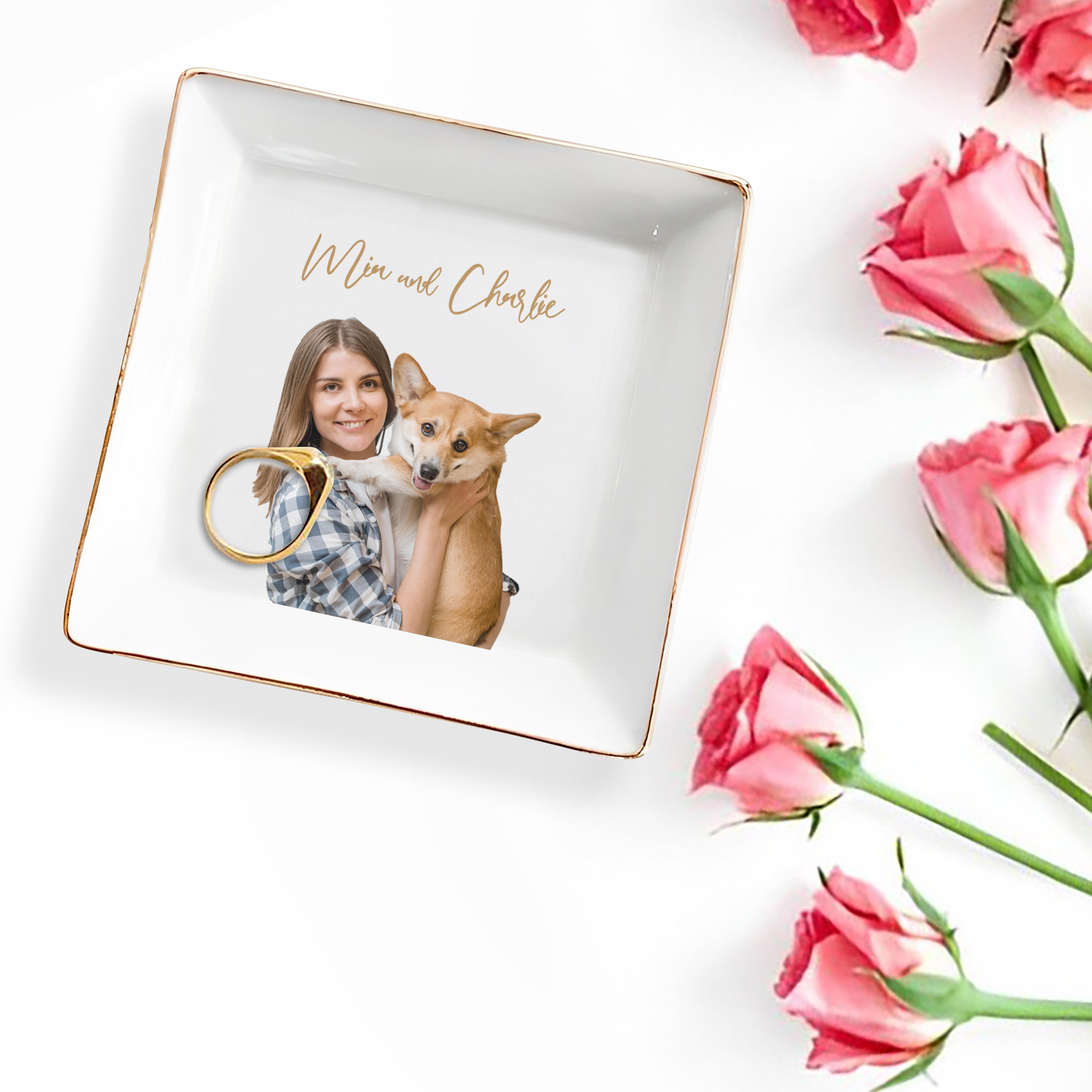 Capture Special Moments With Your Pet - Personalized Custom Jewelry Dish - PET038_SCRD