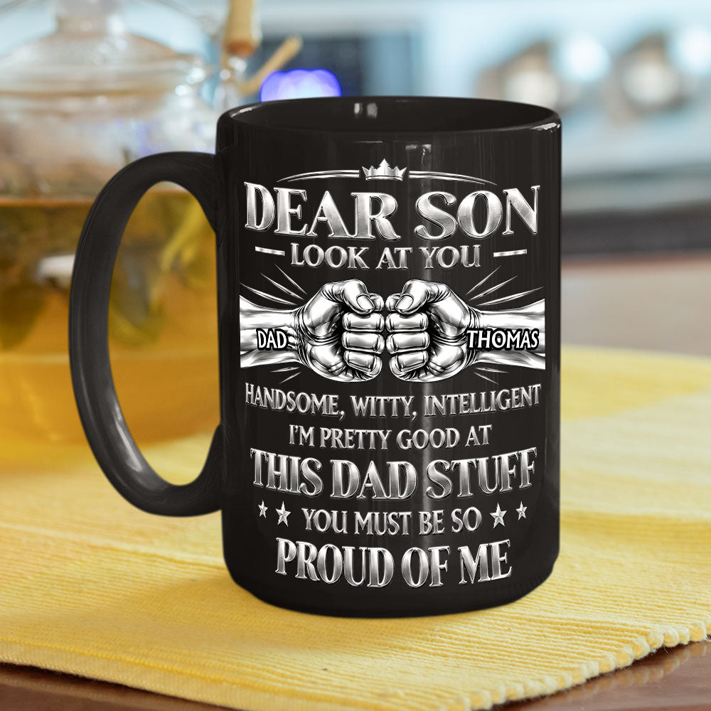 Proud Of Me personalized coffee mug