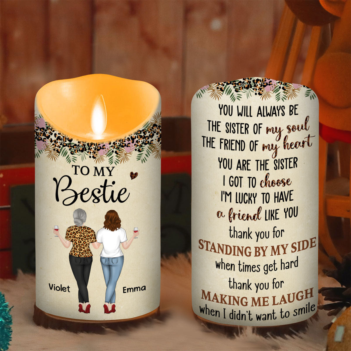 You Are My Soul Sister - Personalized LED Candle