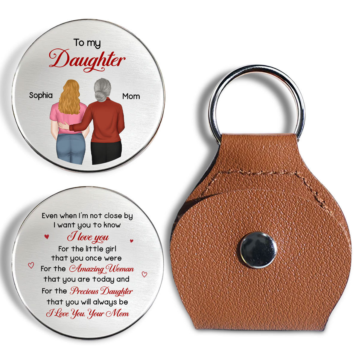 My Precious Daughter - Personalized Pocket Hug - Christmas Gift For Daughter, Mom