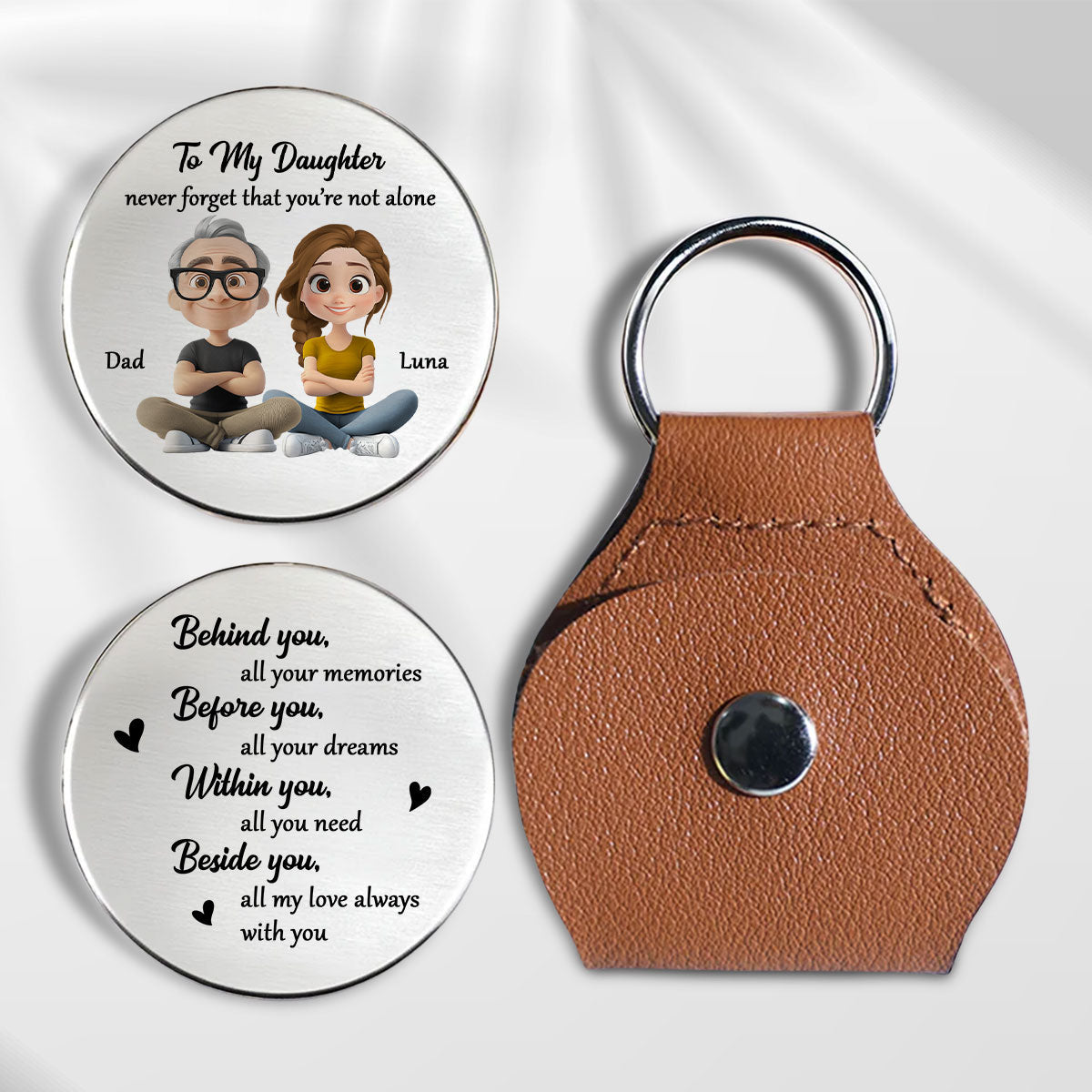 Never Forget That I Am Here - Personalized Pocket Hug - Christmas Gift For Son