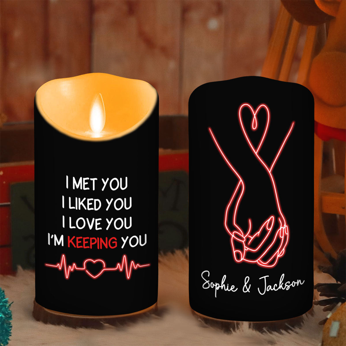Keeping You - Personalized LED Candle