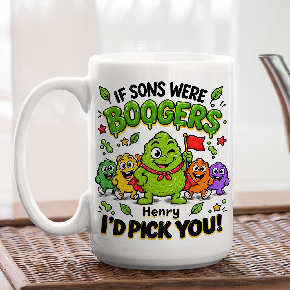Booger Pick You personalized coffee mug