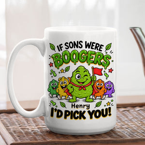 Booger Pick You personalized coffee mug