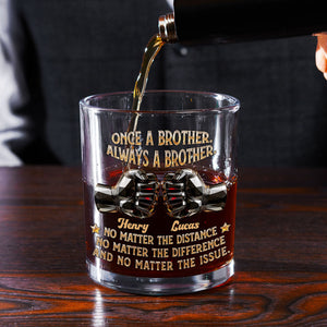 Soulmate Best Friend personalized whiskey glass