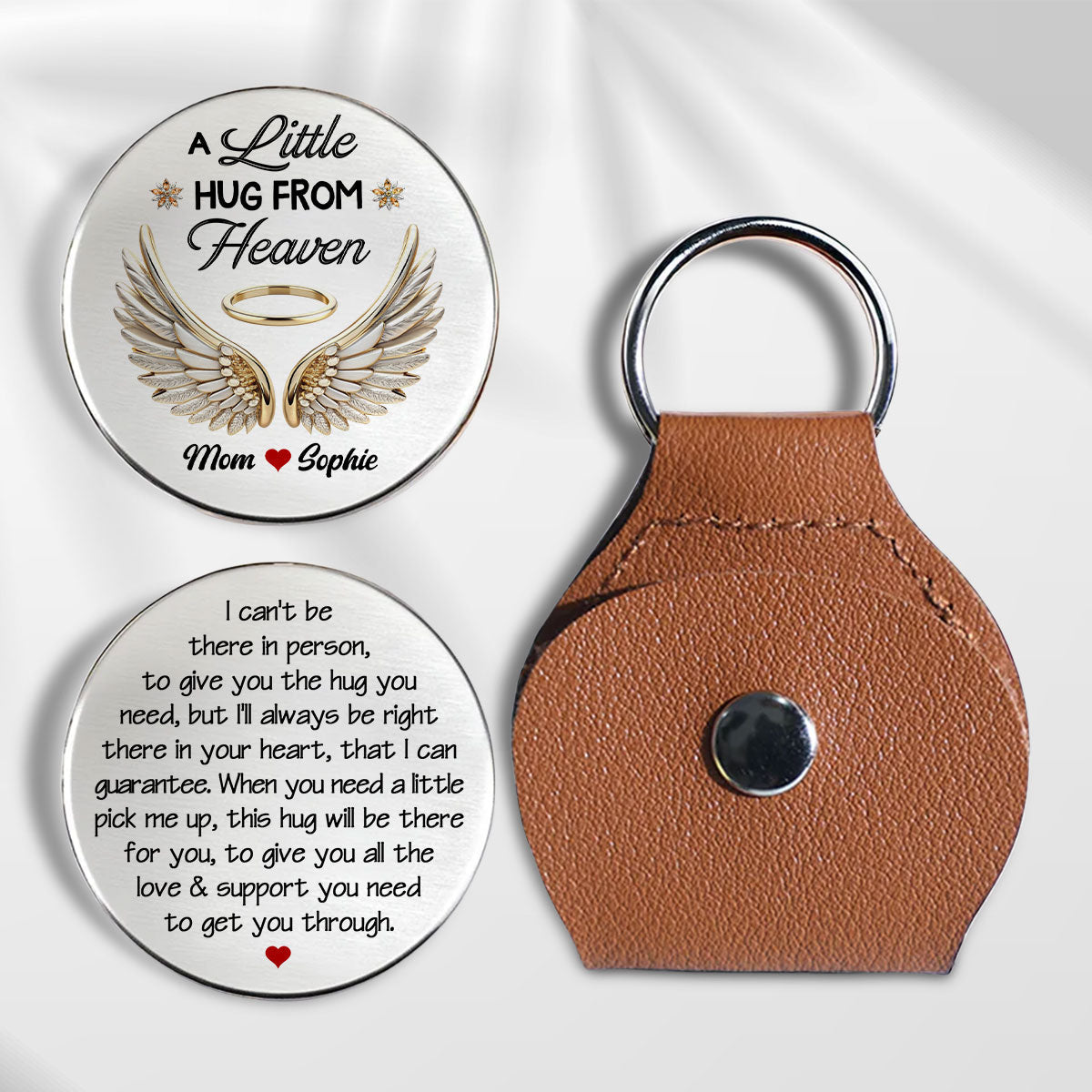 Always Be Right There In Your Heart - Personalized Pocket Hug - Memorial Gift For Family