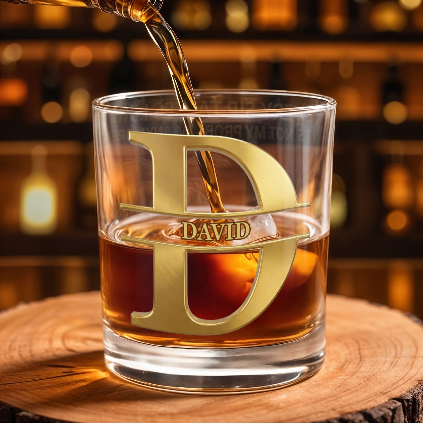 Every Sip Tastes Like It's Not My Problem Anymore Happy Retirement Palm Tree - Personalized Custom Whiskey Glass - RETIRE039_RWG
