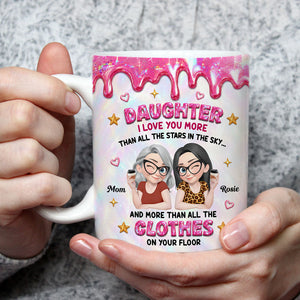 Endless Love For My Daughter personalized coffee mug