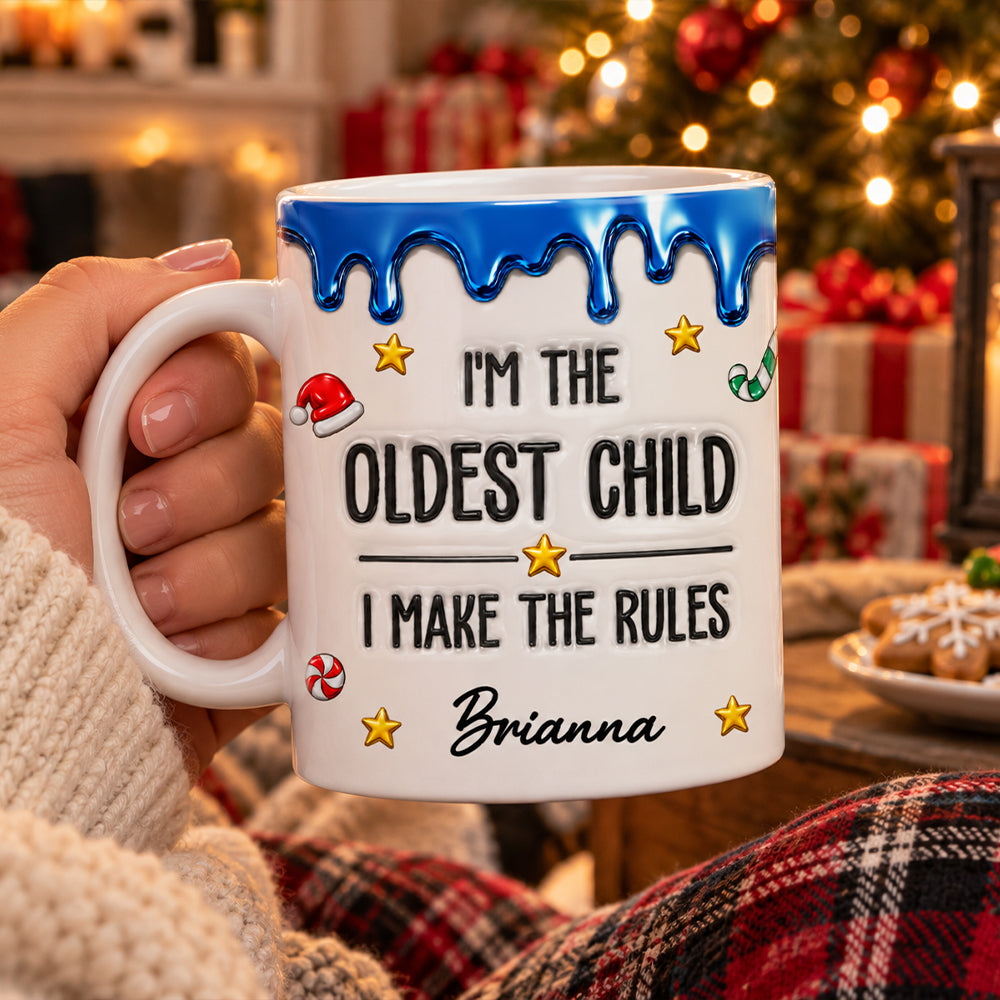 Different Ages Same Family Chaos - Personalized 3D Inflated Effect Mug