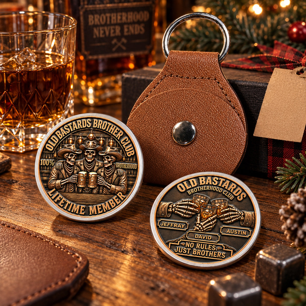 Brotherhood Never Goes Out Style - Personalized 3D Printing Pocket Hug