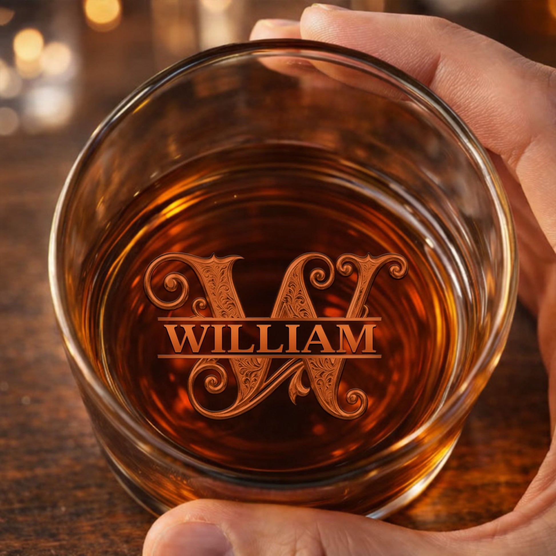 It's Official I'm The Favorite Son In Law 3D Golden Text - Personalized Whiskey Glass - SILA041_PRIWI