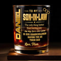 To My Son In Law The Only Thing Better Gold Text - Personalized Custom Whiskey Glass - SILA088_RWG
