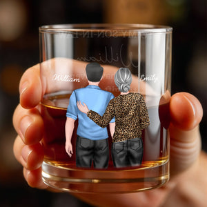 To My Son In Law Gift Of Life Man And Woman Design - Personalized Custom Whiskey Glass - SILA118_RWG