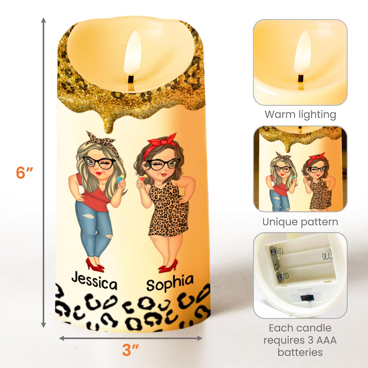 Being My Sister Is Really The Only Gift You Need - Personalized Custom LED Candle - SIS006_LECA