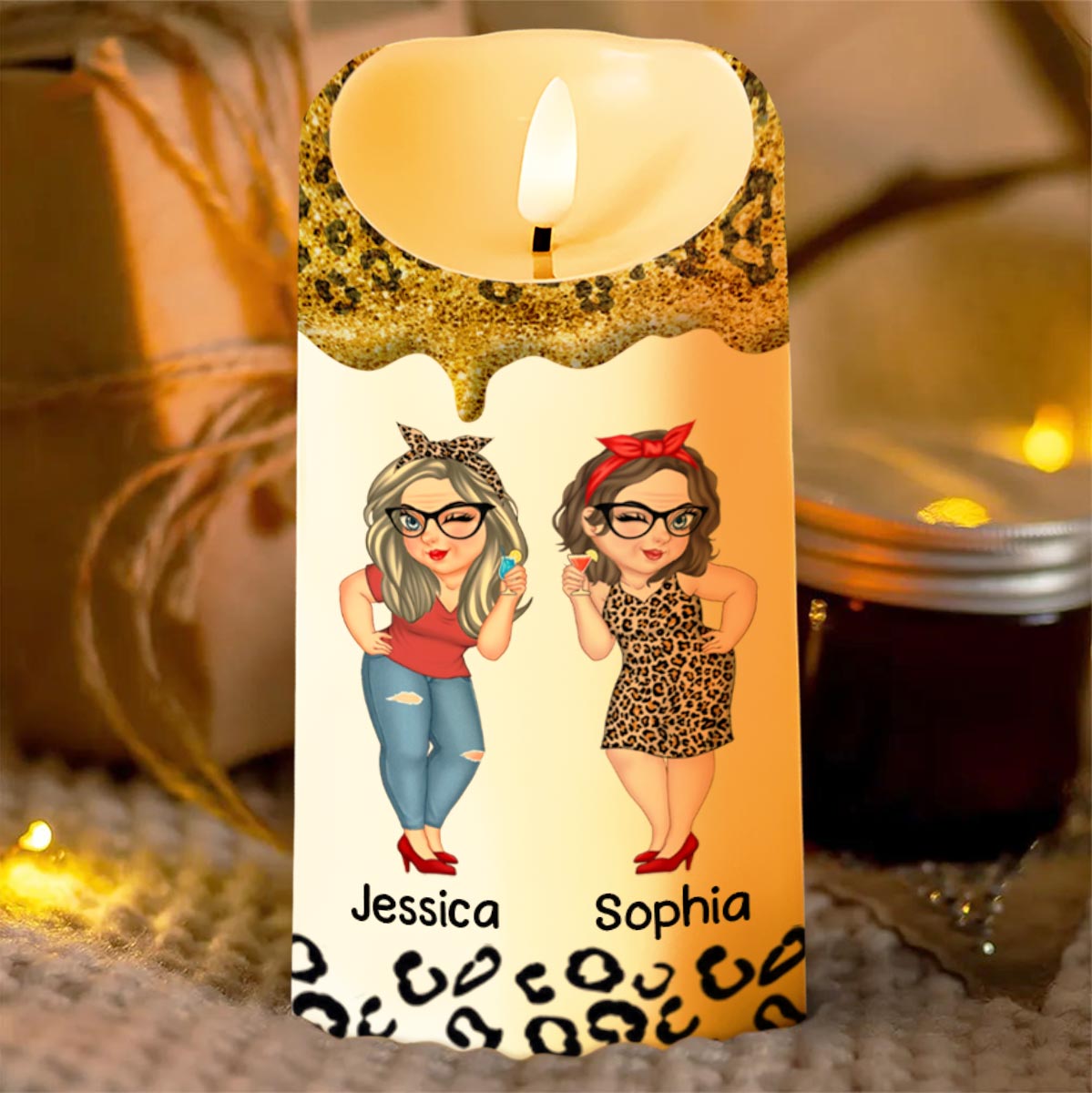 Being My Sister Is Really The Only Gift You Need - Personalized Custom LED Candle - SIS006_LECA