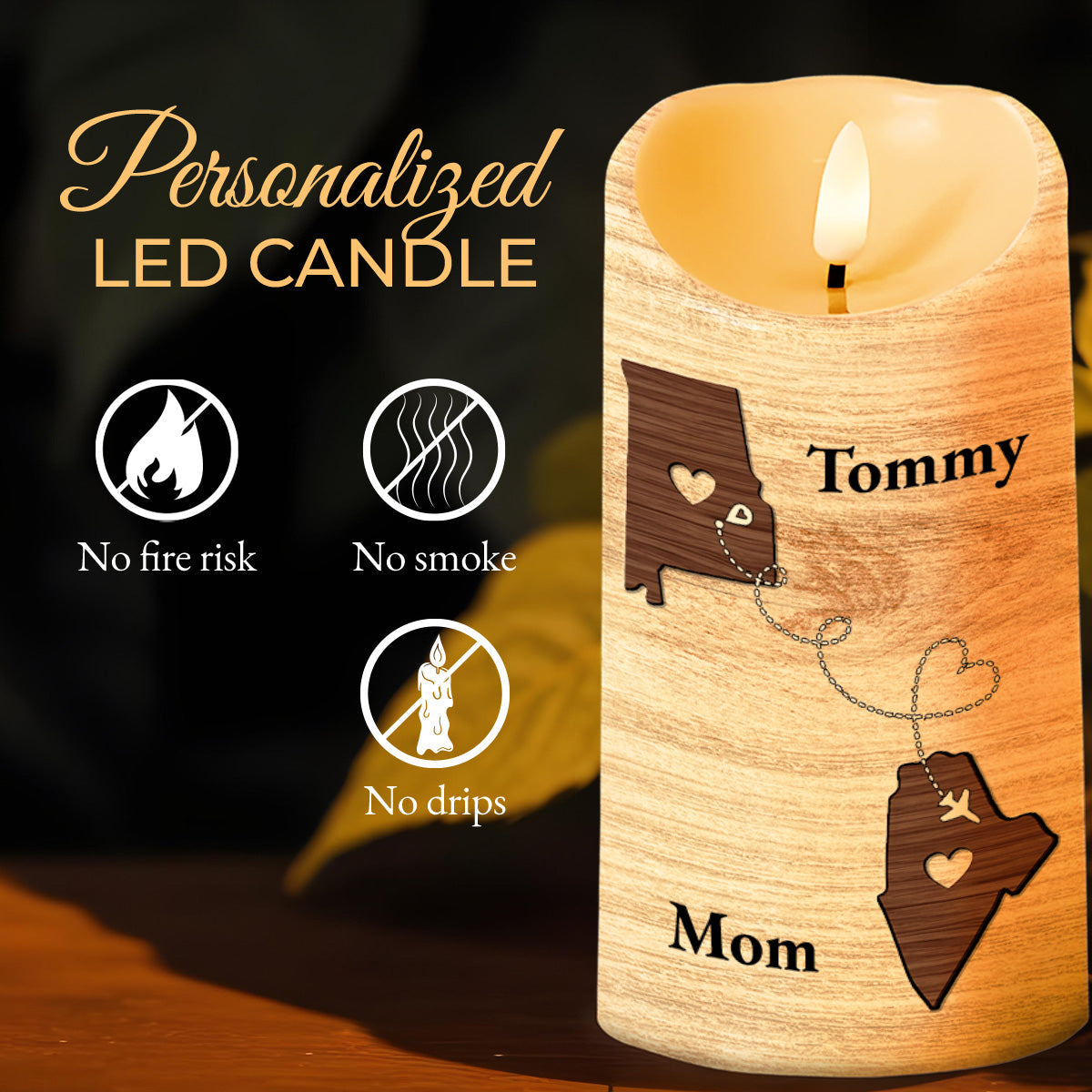 Confidence And Love Reminder For Son-In-Law - Personalized Custom LED Candle - SON018_LECA
