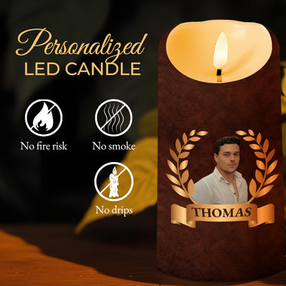 To My Son Realize How Special You Are Gift From Heaven - Personalized Custom LED Candle - SON023_LECA