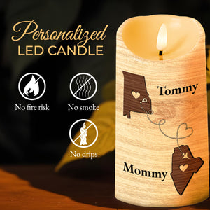 To My Child God Sent You As A Gift From Heaven - Personalized Custom LED Candle - SON026_LECA