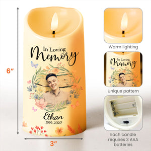 Heaven Is Beautiful They Have My Son Memorial LED Candle - Personalized Custom LED Candle - SON028_LECA