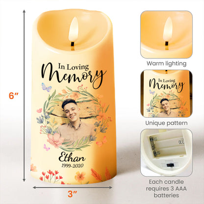 Heaven Is Beautiful They Have My Son Memorial LED Candle - Personalized Custom LED Candle - SON028_LECA