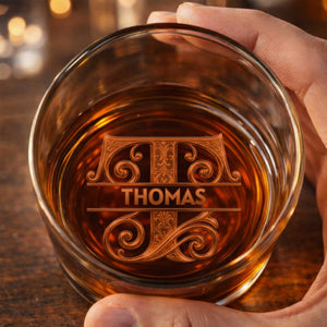 To My Son Better Than Being Your Mother Personalized Monogram Initial - Personalized Whiskey Glass - SON156_PRIWI