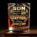 To My Son Better Than Having You As A Son Laurel Wreath - Personalized Custom Whiskey Glass - SON203_RWG