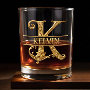You Are An Amazing Son And One Incredible Father 3D Golden Alphabet Art - Personalized Custom Whiskey Glass - SON230_RWG