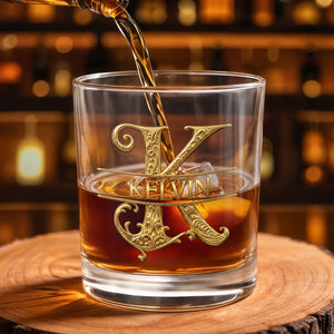 You Are An Amazing Son And One Incredible Father 3D Golden Alphabet Art - Personalized Custom Whiskey Glass - SON230_RWG