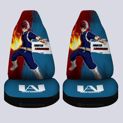 Shoto Todoroki Car Seat Covers Custom For My Hero Academia Anime Fans