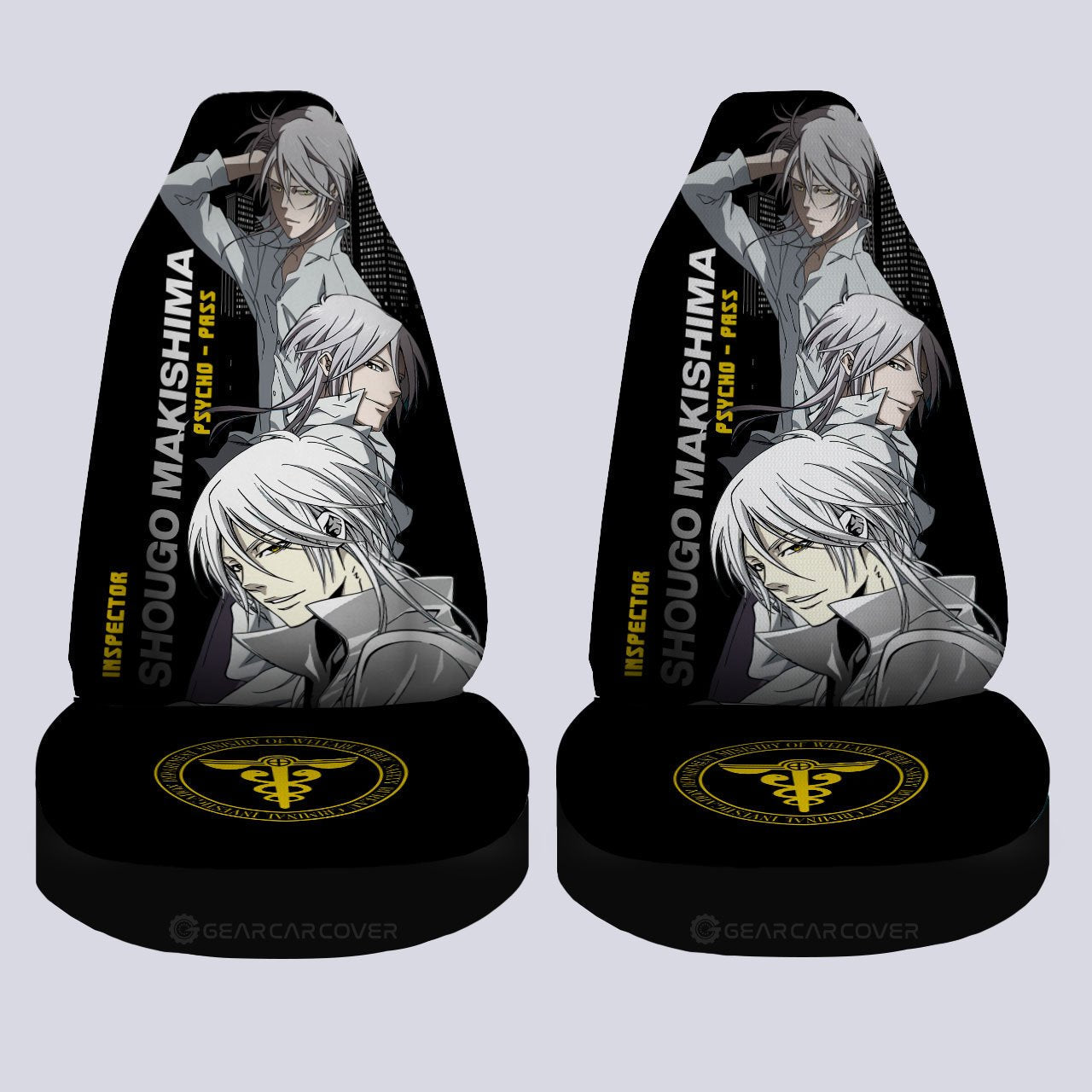 Shougo Makishima Car Seat Covers Custom Psycho-Pass Car Accessories