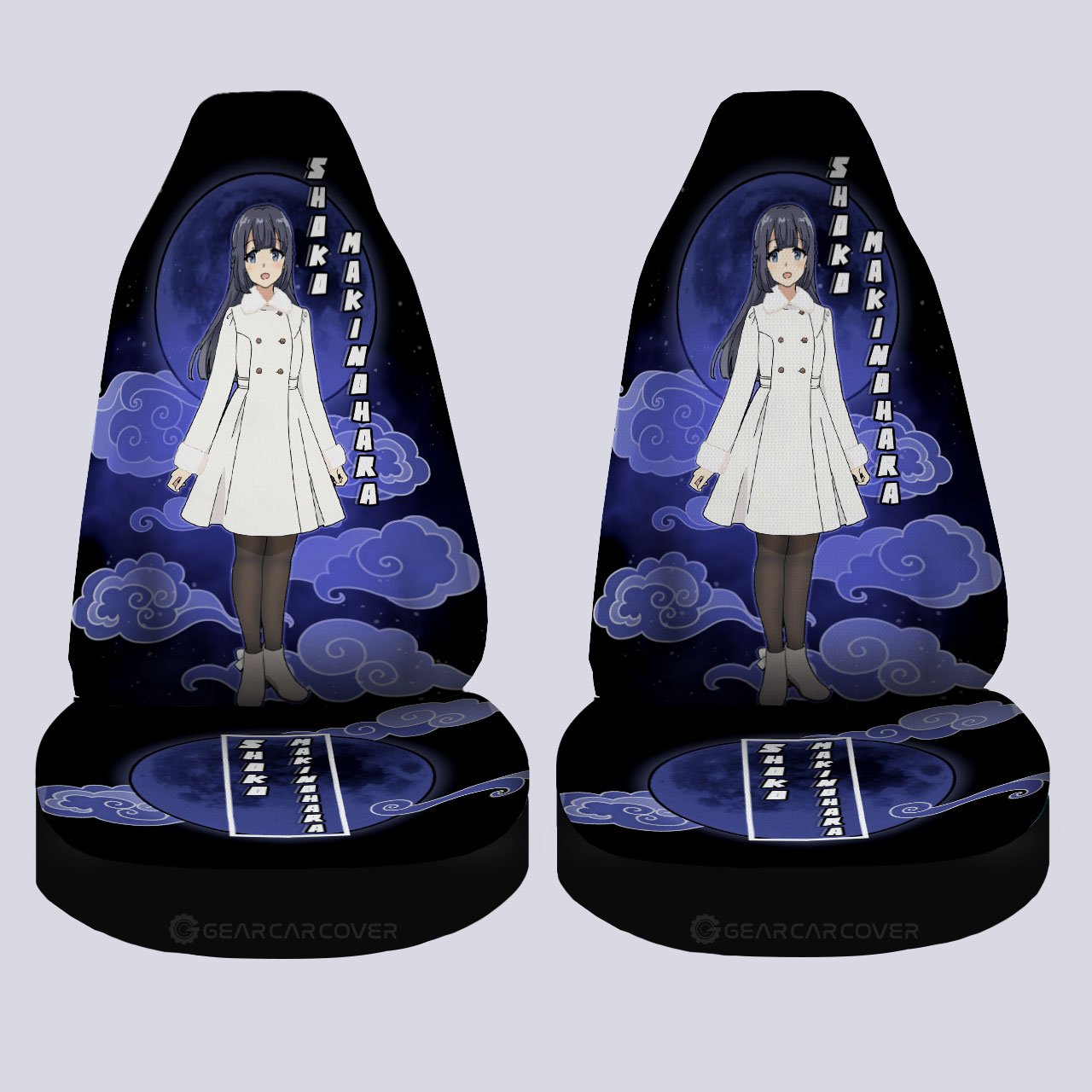 Shouko Makinohara Car Seat Covers Custom Bunny Girl Senpai Car Accessories