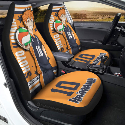 Shoyo Hinata Car Seat Covers Custom Haikyuu Anime Car Accessories