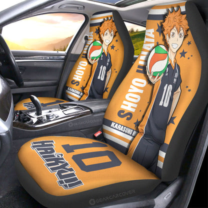 Shoyo Hinata Car Seat Covers Custom Haikyuu Anime Car Accessories