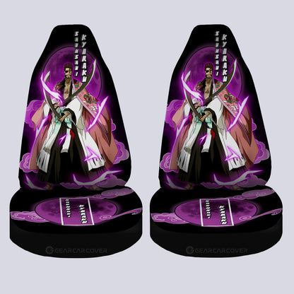 Shunsui Kyoraku Car Seat Covers Custom Anime Bleach Car Accessories