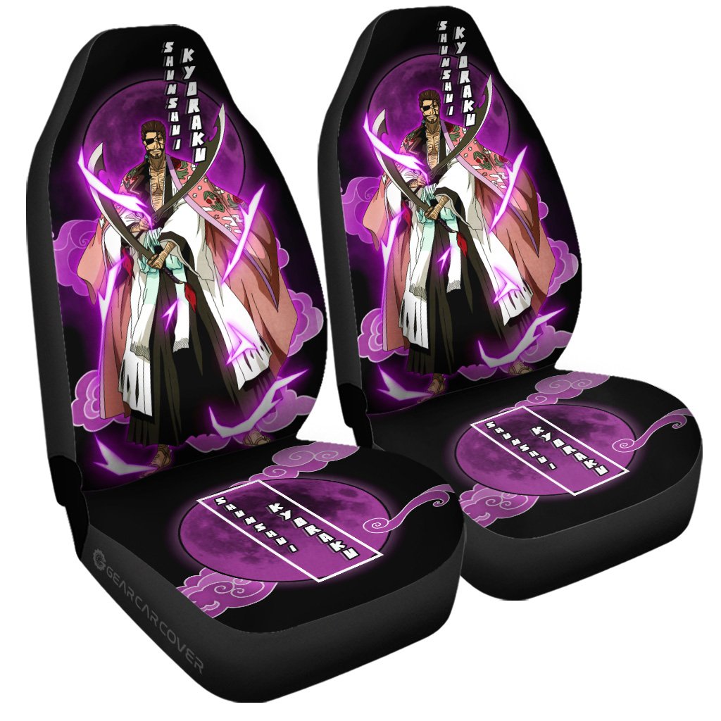 Shunsui Kyoraku Car Seat Covers Custom Bleach Car Accessories