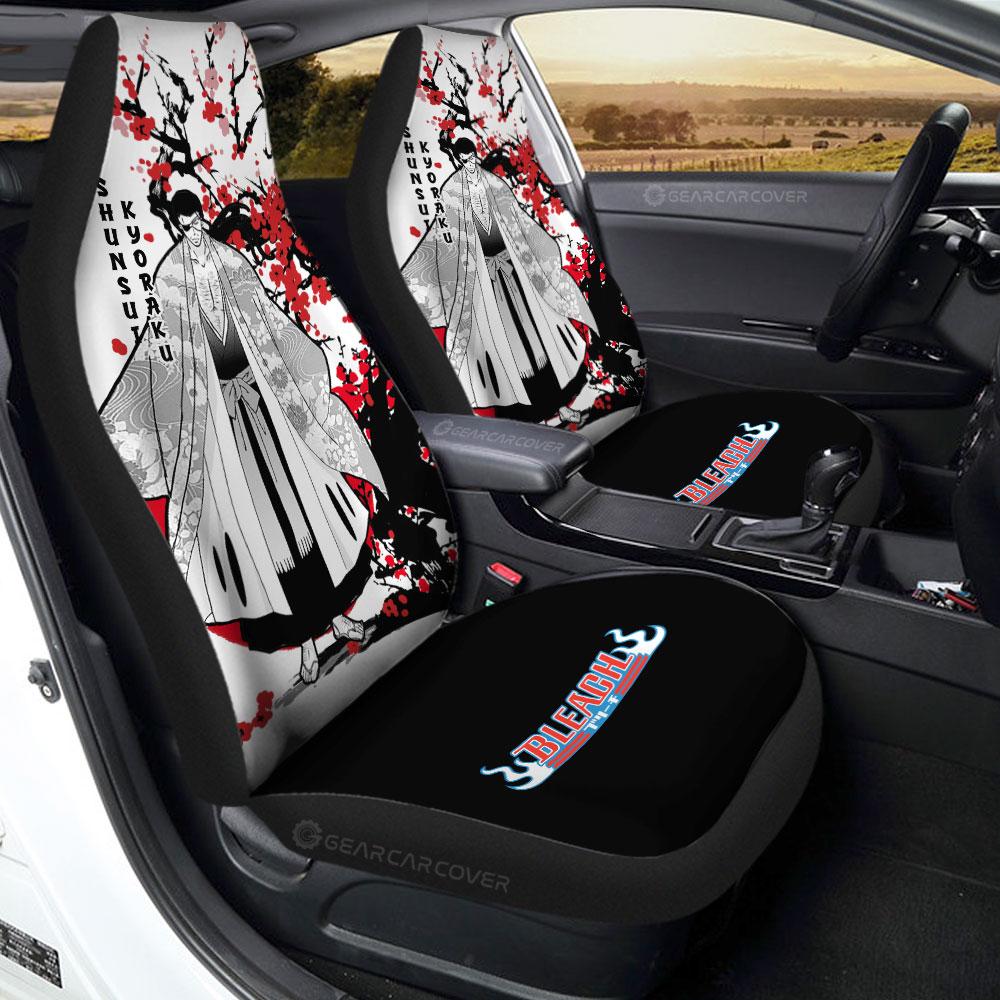 Shunsui Kyoraku Car Seat Covers Custom Japan Style Anime Bleach Car Interior Accessories