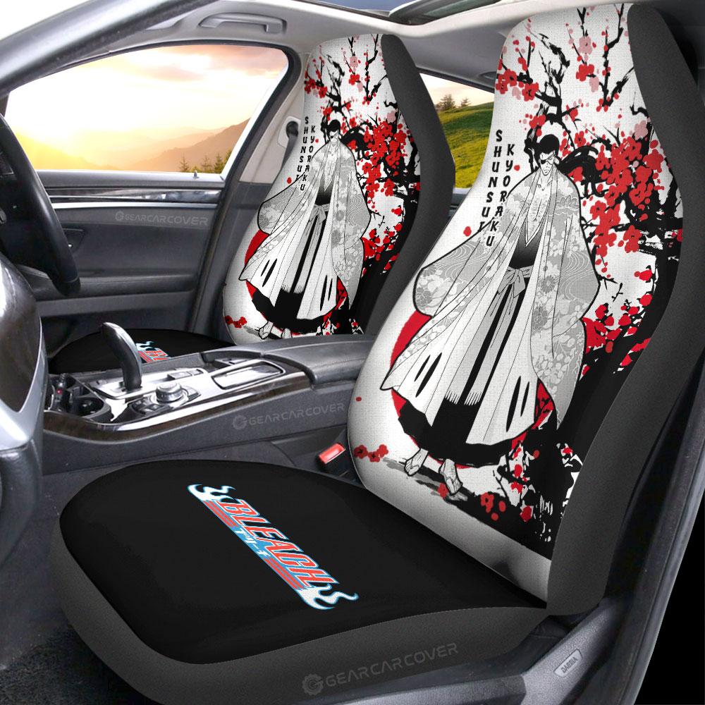 Shunsui Kyoraku Car Seat Covers Custom Japan Style Bleach Car Interior Accessories