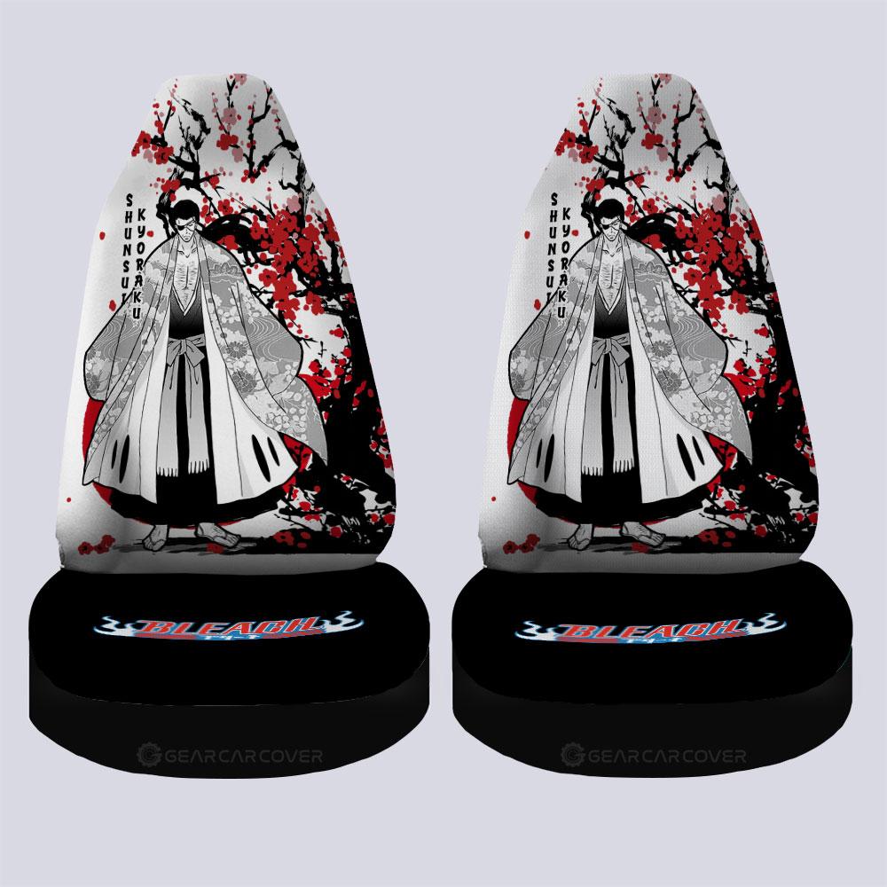 Shunsui Kyoraku Car Seat Covers Custom Japan Style Bleach Car Interior Accessories