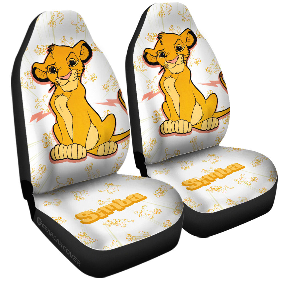 Simba Car Seat Covers Custom Cartoon Car Accessories