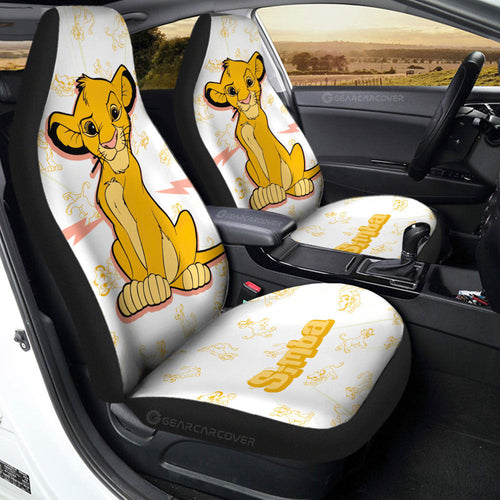 Simba Car Seat Covers Custom Cartoon Car Accessories