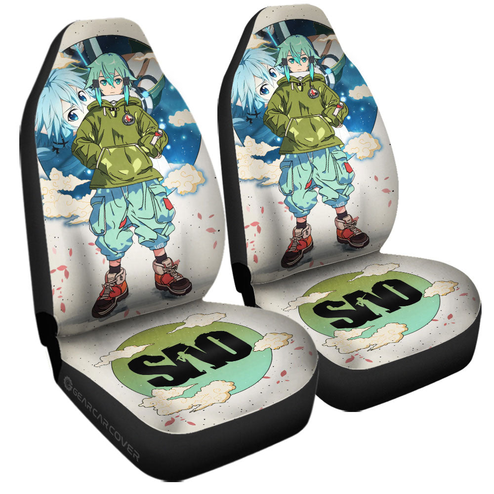 Sinon Car Seat Covers Anime Collection