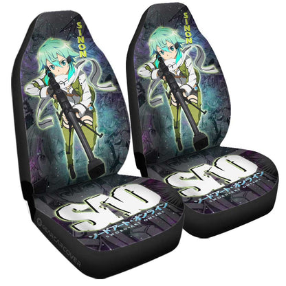 Sinon Car Seat Covers Custom Manga Galaxy Style