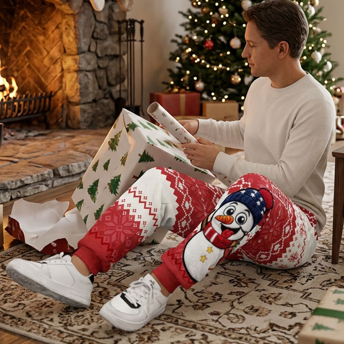 Christmas Snowman - Personalized Sweatpants