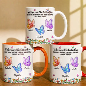 Sisters Are Like Butterflies personalized mug - 1